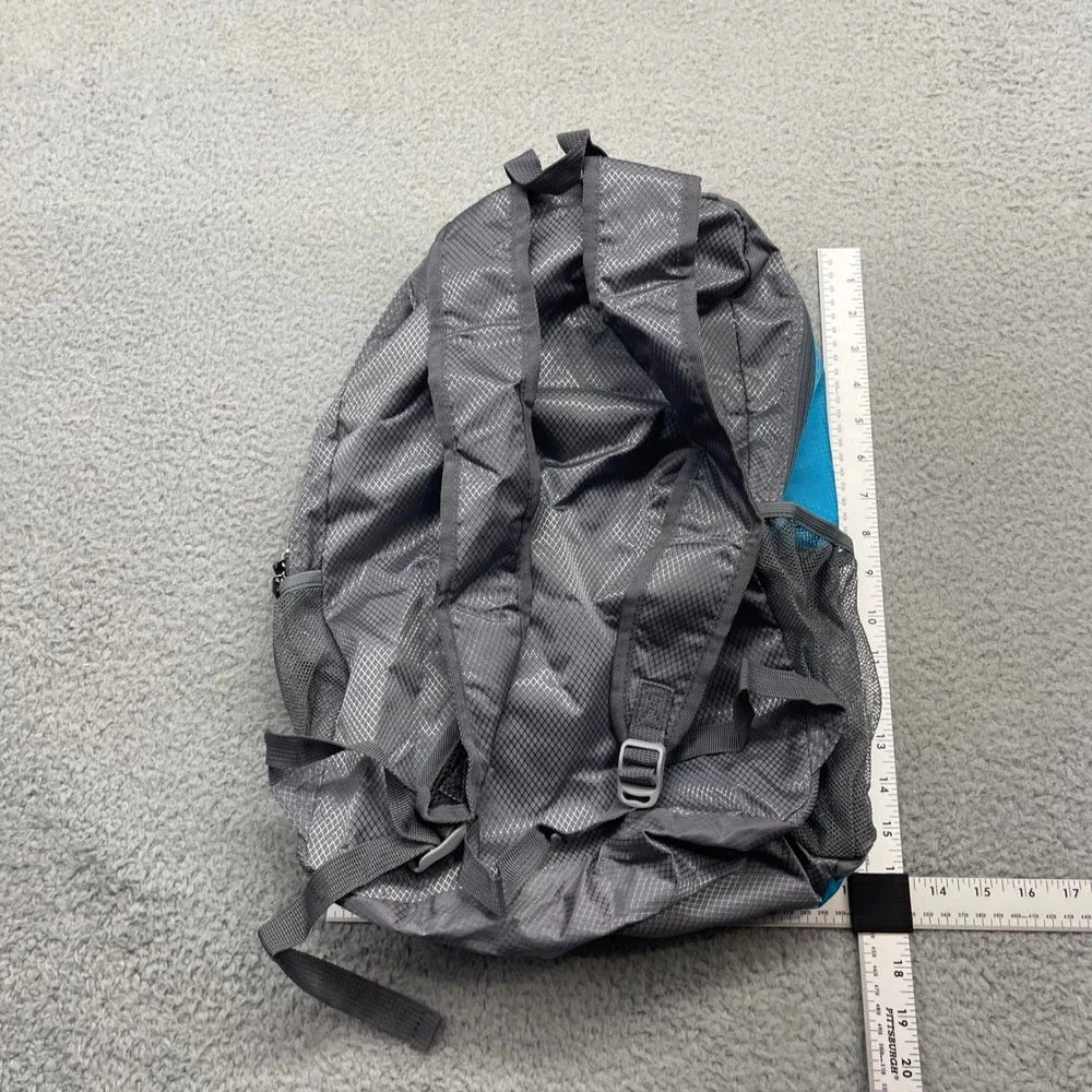 EASYFUN Packable Blue Grey Unisex One Size Hiking Travel Backpack Ripstop Nylon